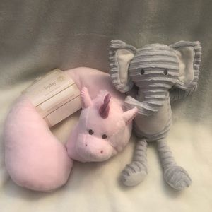 Unicorn baby infant travel pillow